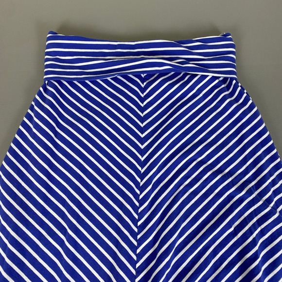 Ya Los Angeles Skirt Women's Large Blue White Striped‎ Maxi Long Casual - Picture 2 of 10